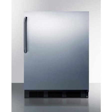 SUMMIT APPLIANCE DIV. Summit-ADA Compliant Built-In Undercounter Refrigerator-Freezer, 5.1 Cu. Ft, 24"W CT663BKBISSTBADA